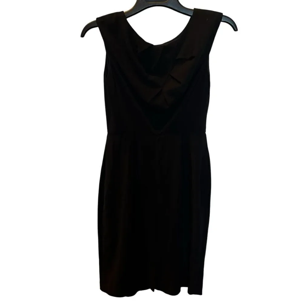 Adrianna Papell Women's Sleeveless Black Midi Dress size 8